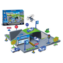 Pretend Play Toy DIY City Police Toy Set (H9824007)